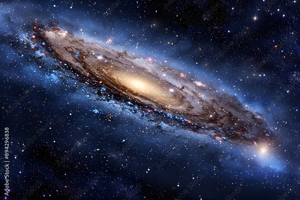 Milky Way wonder background with planets, stars and nebulae in space. Milky Way wonder background with planets, stars and nebulae in space.
