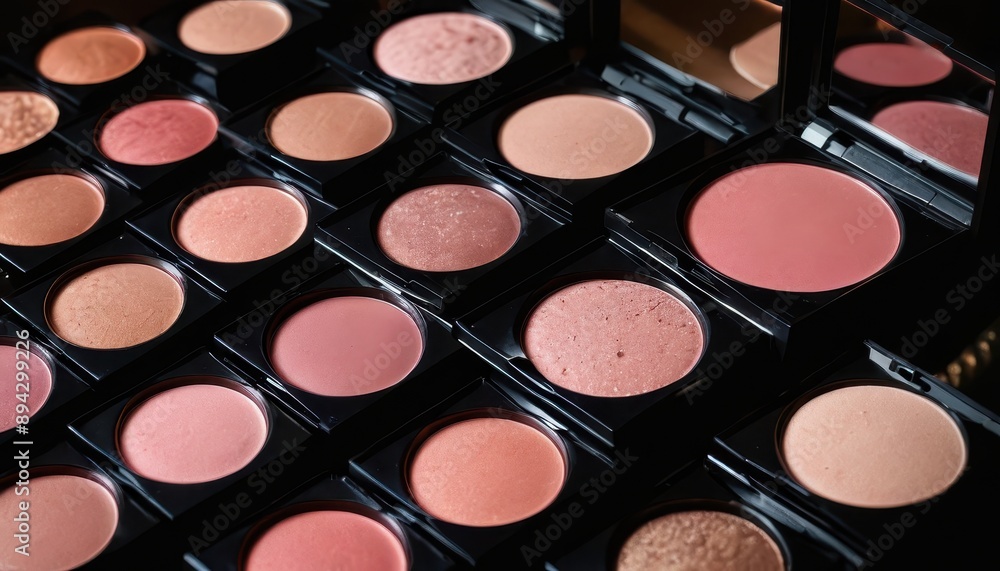 Blush Palette Close Up. Blush Palette Close Up.
