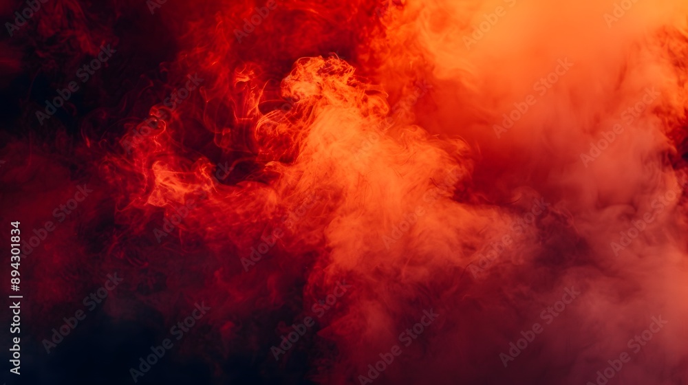 A mesmerizing blend of red and orange smoke, creating an ethereal and dramatic background. A mesmerizing blend of red and orange smoke, creating an ethereal and dramatic background.