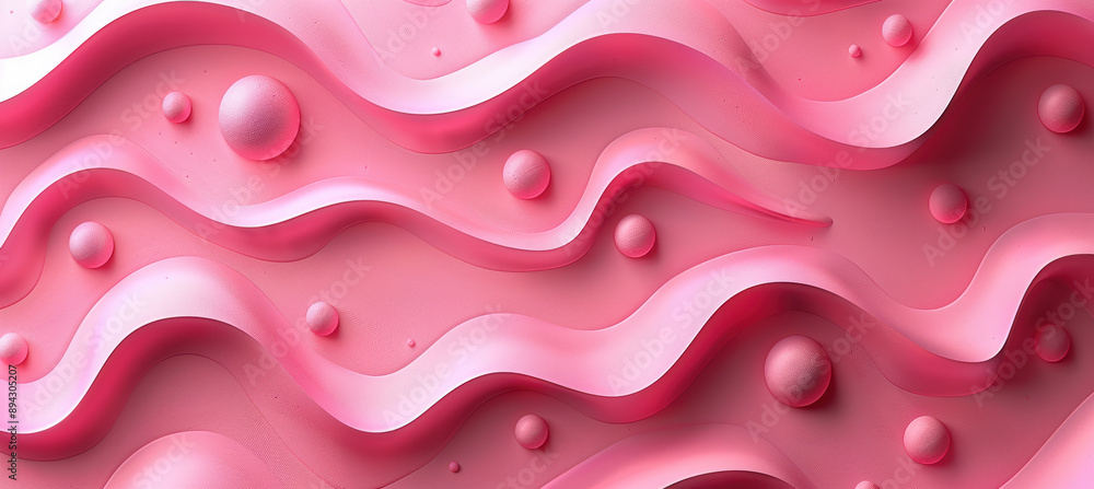 Modern Pink 3D Illustrations Modern Pink 3D Illustrations