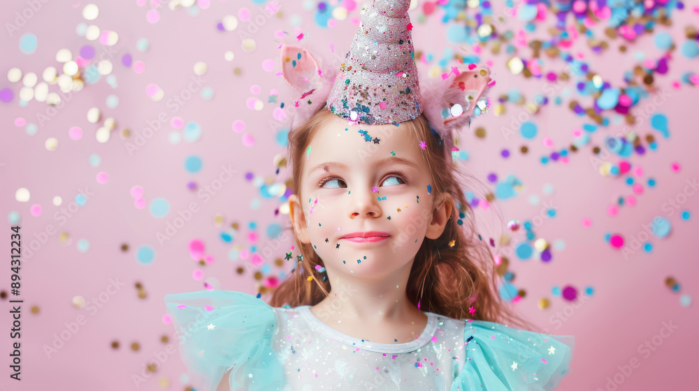 Get dazzling invitations for your little princess's birthday. Decorate with rainbow glitter and sparkling confetti in pink, blue, and green. like a princess, unicorn, or mermaid. Get dazzling invitations for your little princess's birthday. Decorate with rainbow glitter and sparkling confetti in pink, blue, and green. like a princess, unicorn, or mermaid.