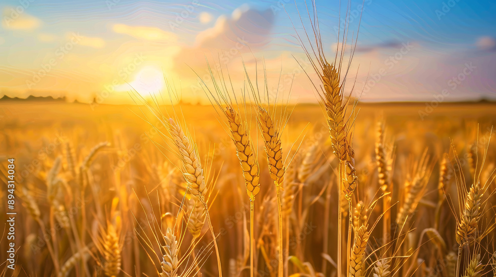 Golden wheat sways in the gentle morning breeze as the sun rises over the vast Dakota landscape. The sky transforms into a vibrant canvas of blue and magenta, casting a warm glow on the field. Golden wheat sways in the gentle morning breeze as the sun rises over the vast Dakota landscape. The sky transforms into a vibrant canvas of blue and magenta, casting a warm glow on the field.