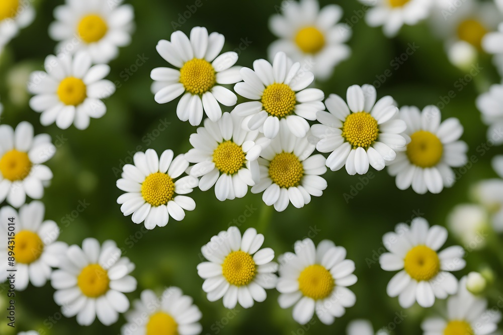 Feverfew flower bokeh background, AI Generated Feverfew flower bokeh background, AI Generated