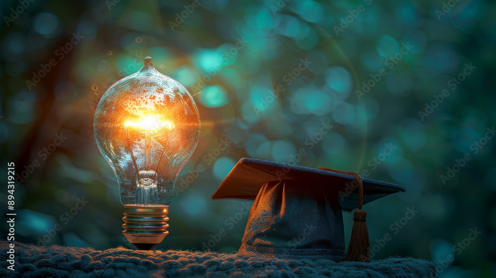 Graduation Innovation Education and innovation go hand in hand. This digital illustration ...