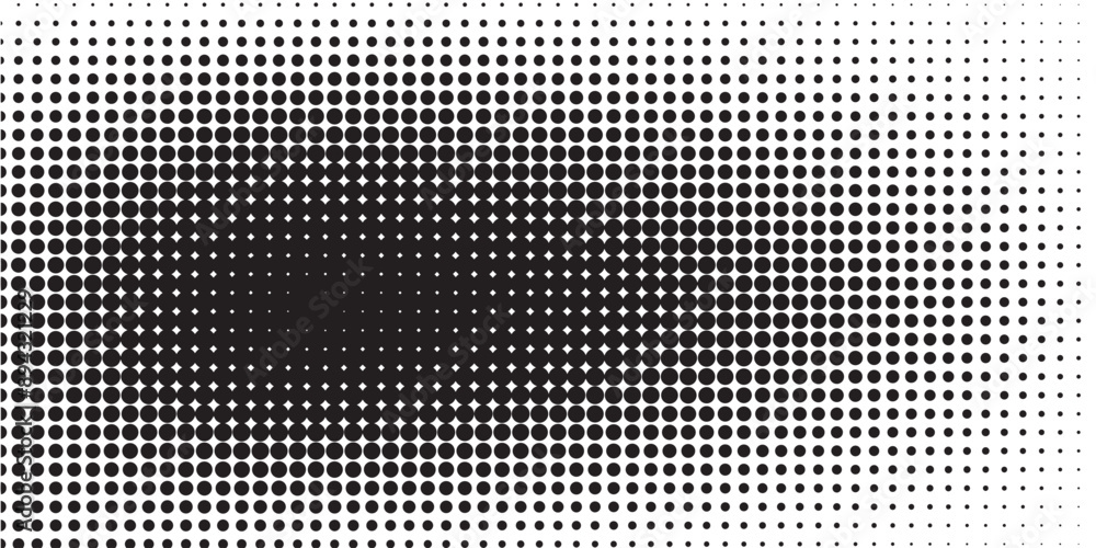 Vector halftone dots. Black dots on white background Vector halftone dots. Black dots on white background