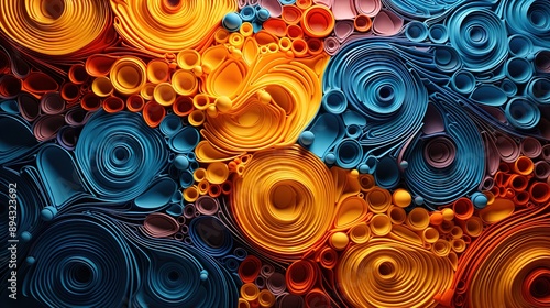 Round colorful abstract textured background