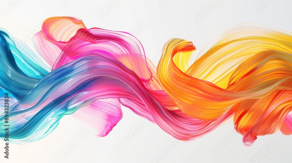 Fototapeta premium Abstract Colorful Swirls.