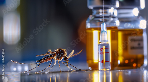 Mosquitoes of the Aedes aegypti species may carry a vaccine that could protect against dengue fever. This vaccine is being tested in laboratories.