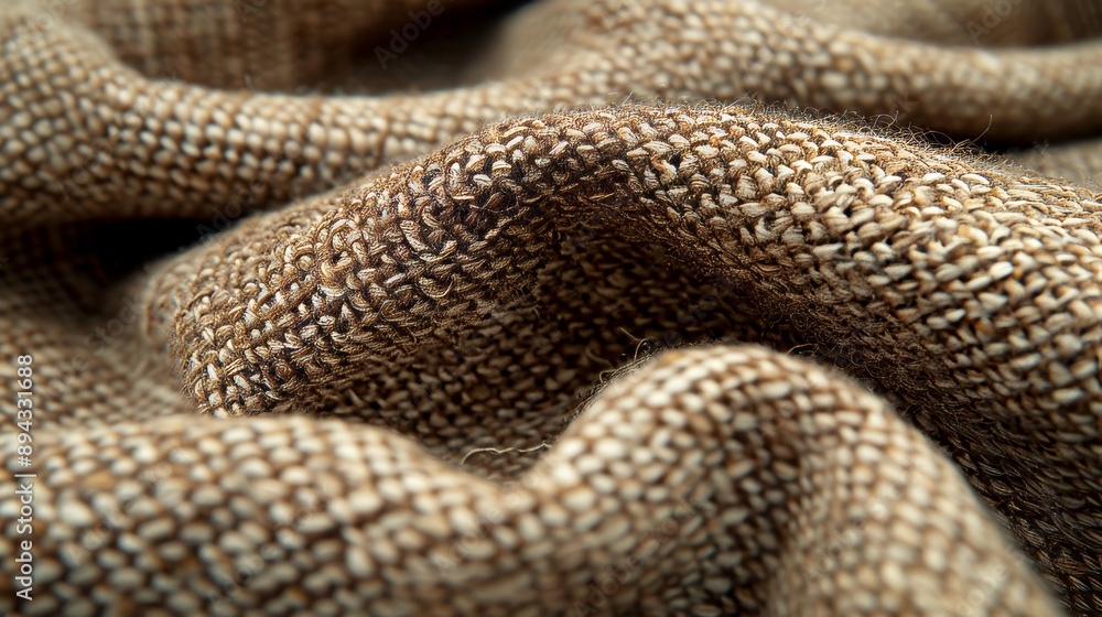 A close-up of woven wool fabric, showcasing the intricate texture and natural fibers, highlighting the grain and finish of the material A close-up of woven wool fabric, showcasing the intricate texture and natural fibers, highlighting the grain and finish of the material