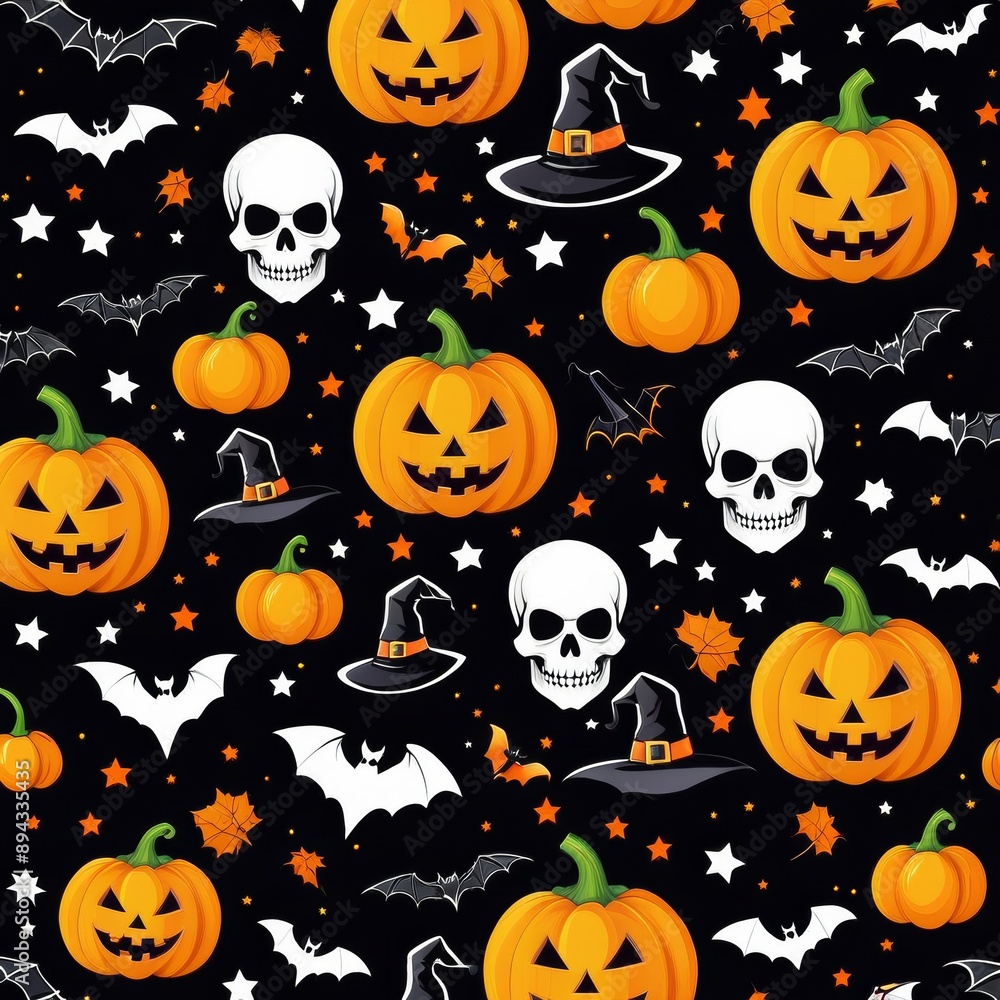 Seamless background for the Halloween holiday. Seamless background for the Halloween holiday.