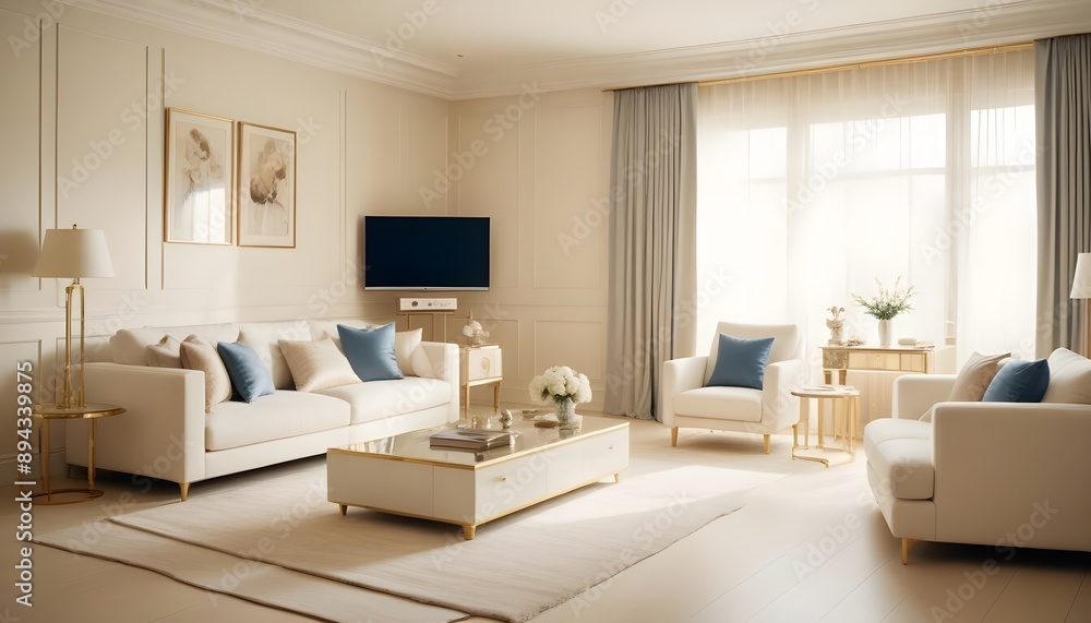 Photo interior modern design room 3d illustration Photo interior modern design room 3d illustration