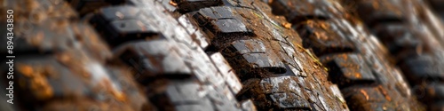 Wallpaper Mural Precision Engineering: Close-up of High-Performance Tire Treads. Cutting-Edge Automotive Technology Showcased in Striking Detail. AI-Generated 4K Wallpaper Highlighting Rubber Compound, Traction Patte Torontodigital.ca