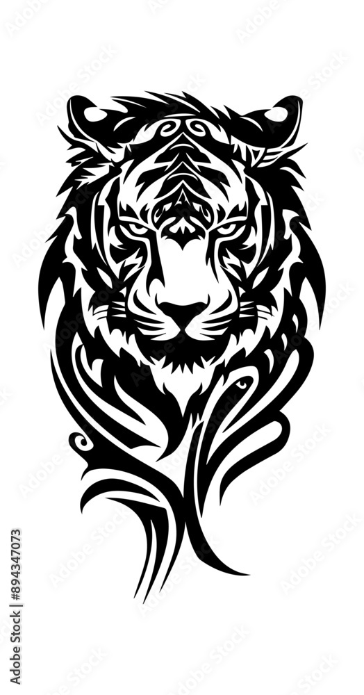 Fototapeta premium Tiger tribal tattoo