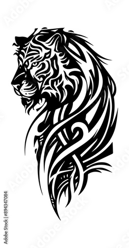 Tiger tribal tattoo