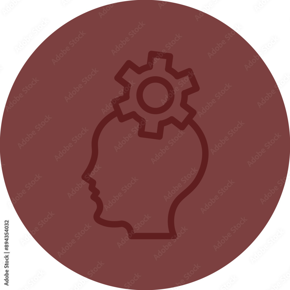 Competency Development Vector Line Maroon Circle Maroon Competency Development Vector Line Maroon Circle Maroon