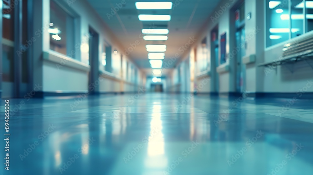 Blur abstract background of corridor in clean hospital Blurred view of aisle in office with light floor Blurry lobby and waiting area in hotel Defocused empty area for event hall in sh : Generative AI Blur abstract background of corridor in clean hospital Blurred view of aisle in office with light floor Blurry lobby and waiting area in hotel Defocused empty area for event hall in sh : Generative AI