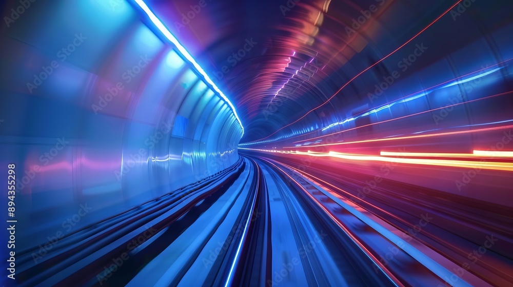 Tunnel Lights at Night Tunnel Lights at Night