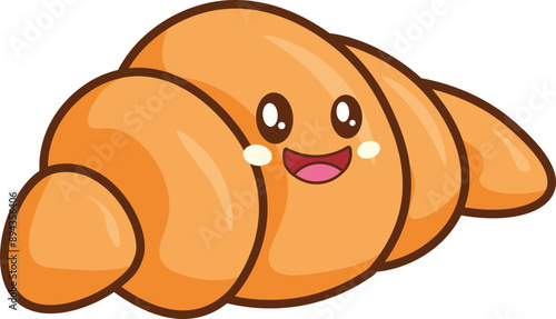 cute and kawaii french croissant