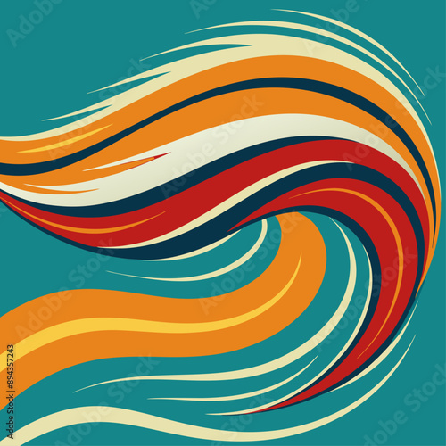 dynamic wave pattern incorporating paintbrush strokes and fluid lines. Suitable for web design, product packaging, and creative ads