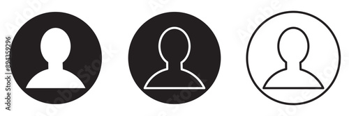 user icon silhouette collection