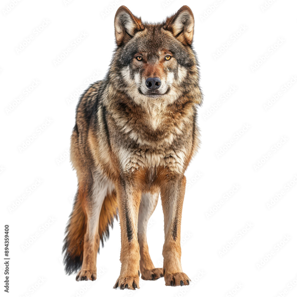 Fototapeta premium The Majestic Wolf: A Captivating Glimpse into the Wilderness