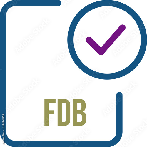 FDB File icon with checked mark