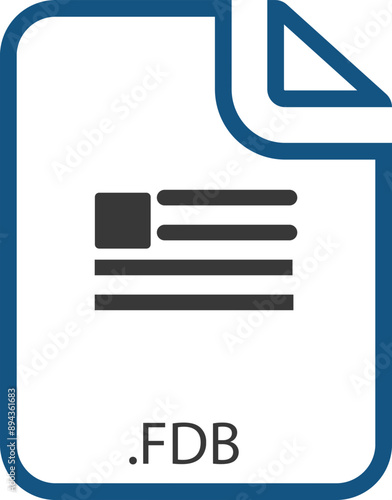 FDB File icon with symbol