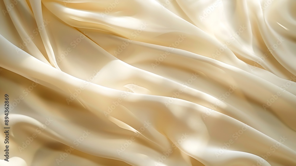 Obraz premium Light Beige Background with Light and Shadows Pattern for Product Presentation : Generative AI