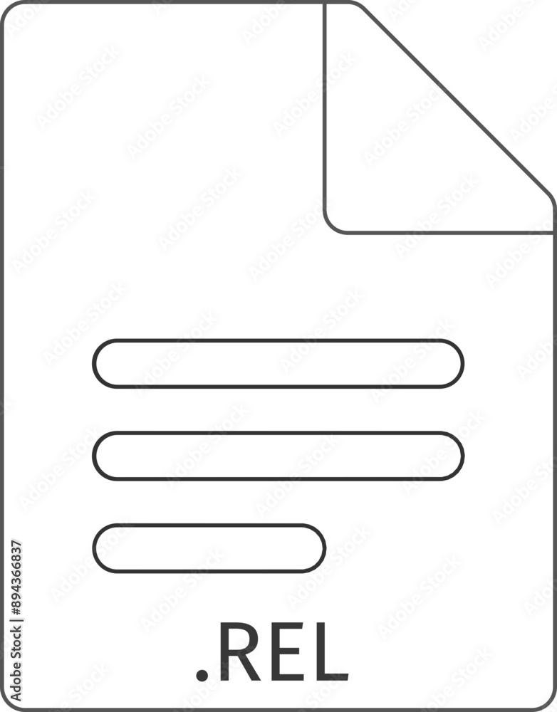 REL black empty outline doc icon REL black empty outline doc icon
