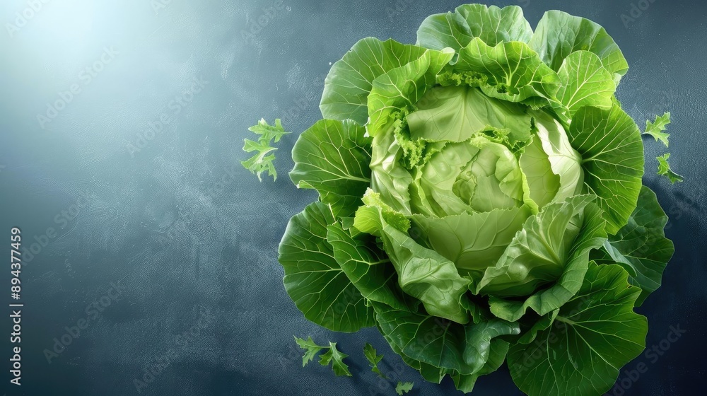 Fresh green cabbage on a dark textured background, showcasing vibrant leaves and organic produce ideal for healthy cooking and natural food themes. Fresh green cabbage on a dark textured background, showcasing vibrant leaves and organic produce ideal for healthy cooking and natural food themes.