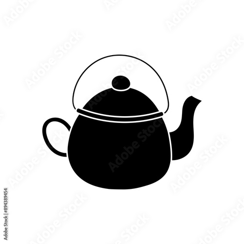 Kettle icon vector. Teapot illustration sign. Pot symbol. Teakettle logo.