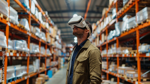 VR tech can revolutionize warehouse management by making it smarter and more automated. It can help visualize inventory, optimize space, better efficiency and productivity. © Hikmet