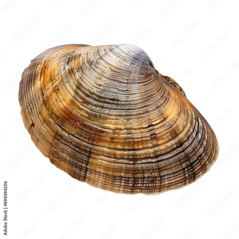 Intricate Patterns of a Seashell Against a Stark Transparent background Intricate Patterns of a Seashell Against a Stark Transparent background