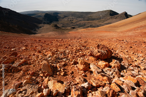 Obraz na plátně lifeless volcanic landscape