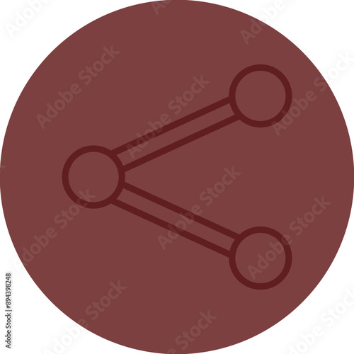 Share Vector Line Maroon Circle Maroon