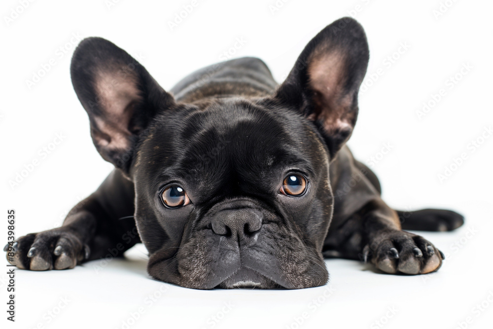 Fototapeta premium photo of a dog isolated on white background