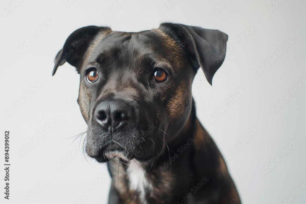photo of a dog isolated on white background photo of a dog isolated on white background