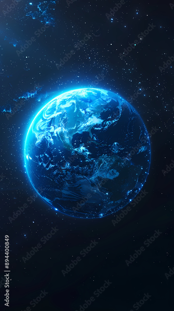 Fototapeta premium Exploring the unknown, Earth from space