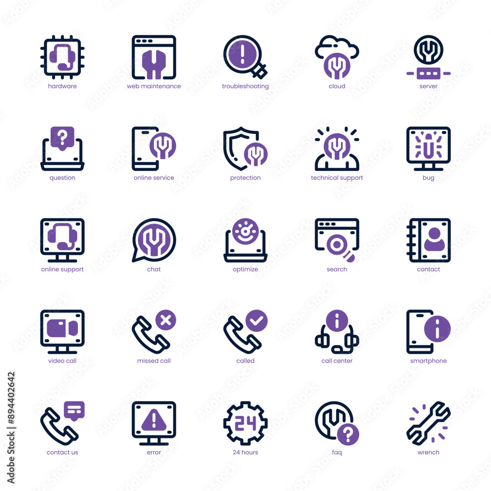 Tech Help and Support icon pack for your website, mobile, presentation, and logo design. Tech Help and Support icon dual tone design. Vector graphics illustration and editable stroke. Tech Help and Support icon pack for your website, mobile, presentation, and logo design. Tech Help and Support icon dual tone design. Vector graphics illustration and editable stroke.