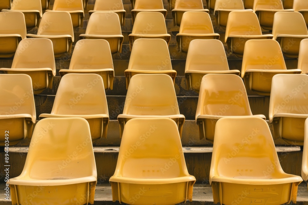 Empty snow-covered stands of the stadium. Beautiful simple AI generated image in 4K, unique. Empty snow-covered stands of the stadium. Beautiful simple AI generated image in 4K, unique.