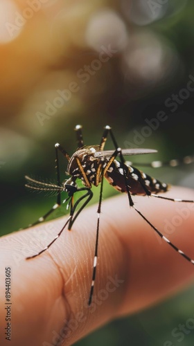 Wallpaper Mural Summer Insect Invasion: Mosquito Bites and Bug Encounters in Vibrant Detail. AI-Generated 4K Wallpaper Illustrating the Pesky Side of Warm Weather. Close-up View of Biting Insects, Skin Reactions, and Torontodigital.ca