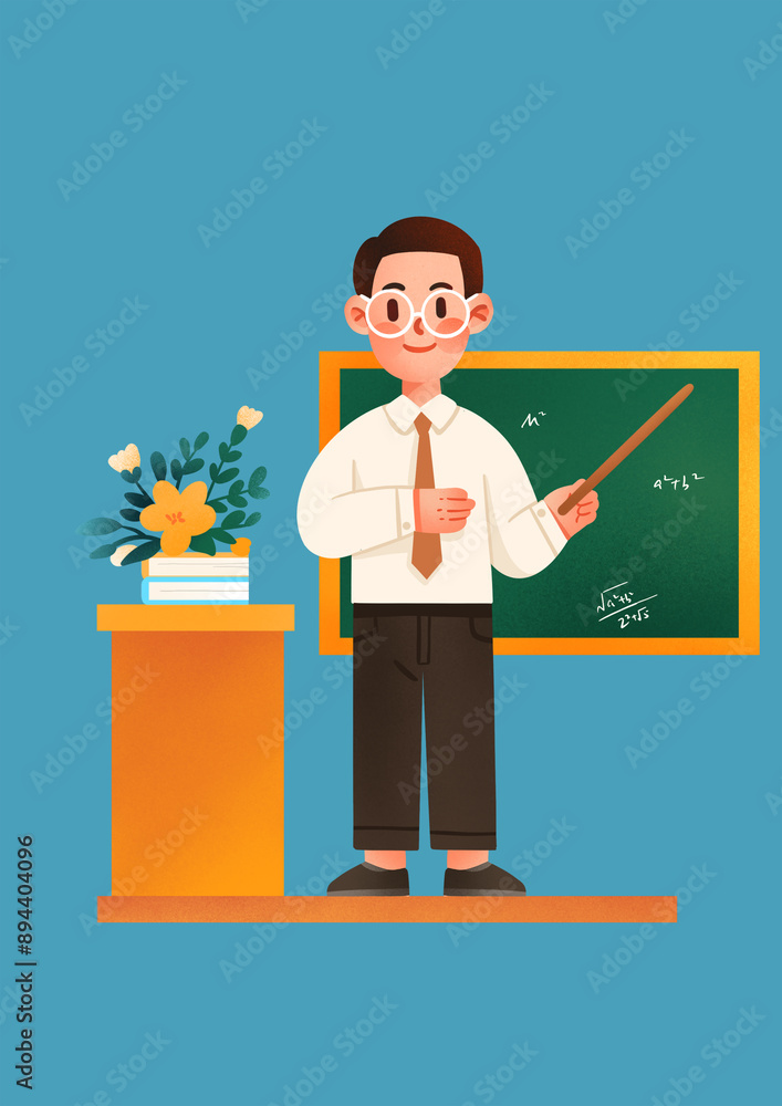 Fototapeta premium man with a board