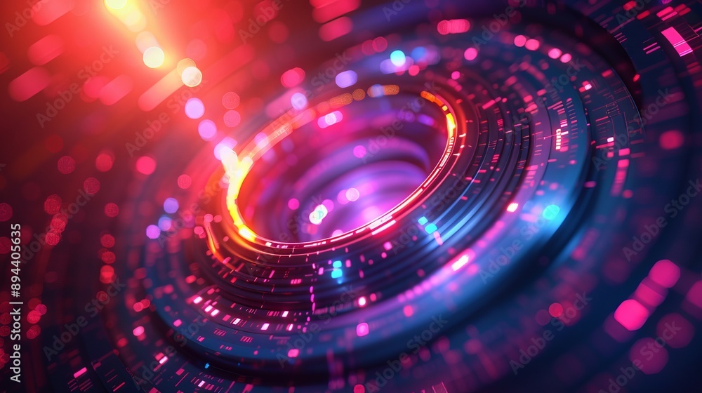 Obraz premium Abstract Lens With Colorful Lights
