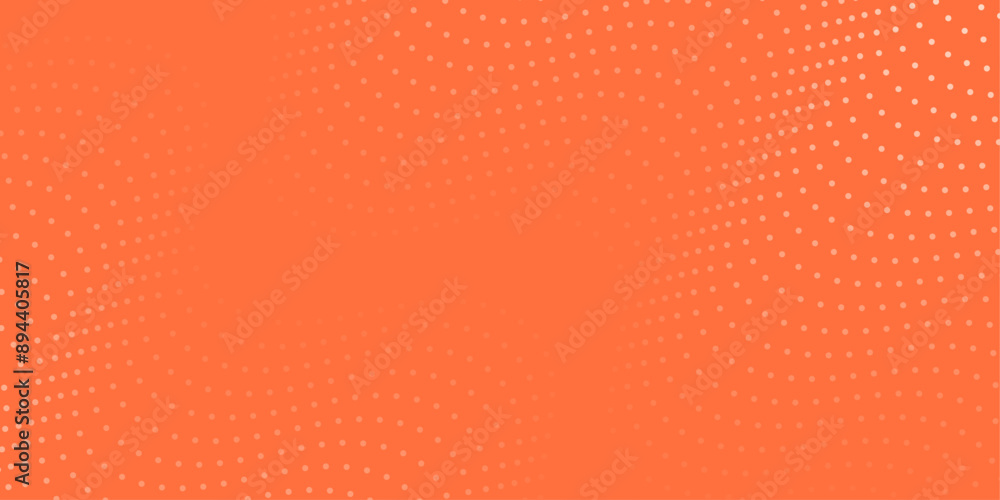 Abstract background with dots and waves. Medium banner size. Element for design. Vector background for brochure, booklet, flyer, poster. Orange gradient Abstract background with dots and waves. Medium banner size. Element for design. Vector background for brochure, booklet, flyer, poster. Orange gradient