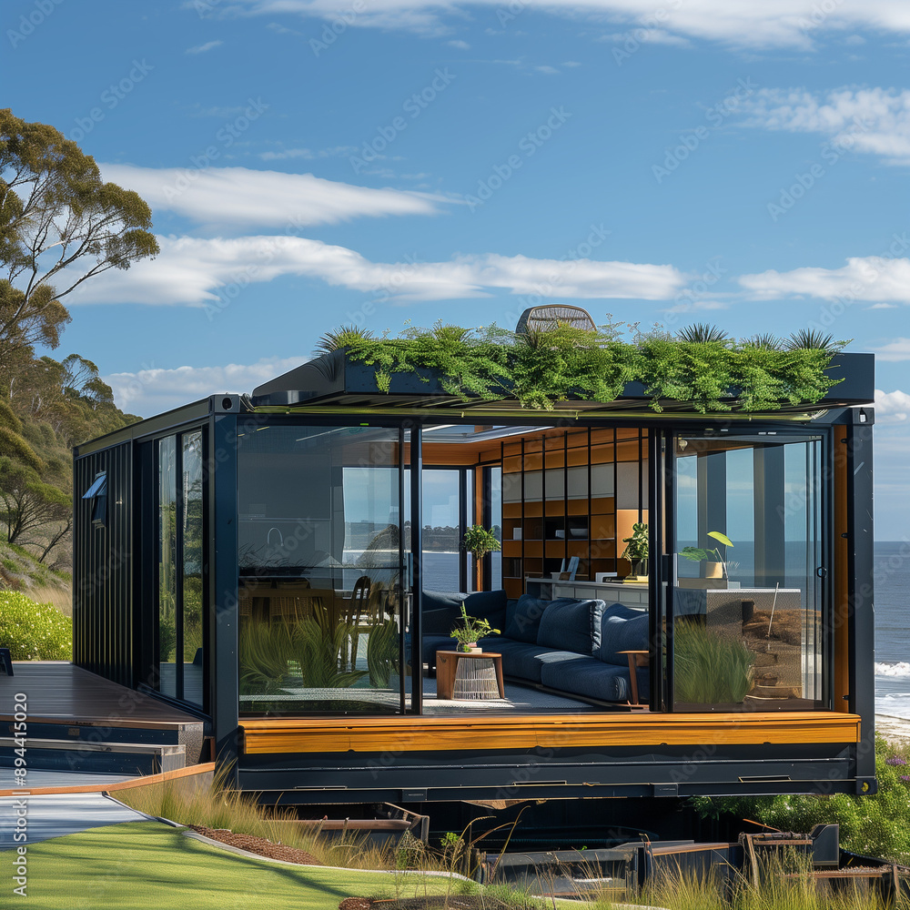 a modern modular home constructed from shipping containers, mobile, house, captivating, Shipping Container Tiny Home, steel containers, supreme quality, superior lighting a modern modular home constructed from shipping containers, mobile, house, captivating, Shipping Container Tiny Home, steel containers, supreme quality, superior lighting