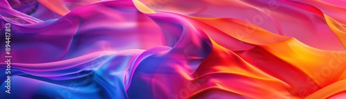 Wallpaper Mural 3dbackground, fluid shapes, gradient, abstract, colorful, smooth flow Torontodigital.ca