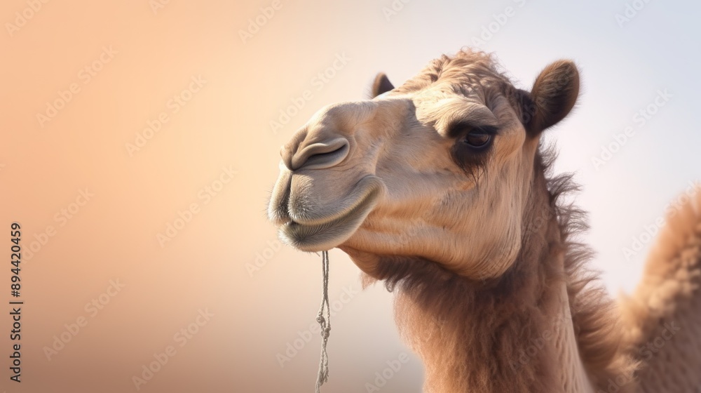 Obraz premium Camel Portrait in the Desert