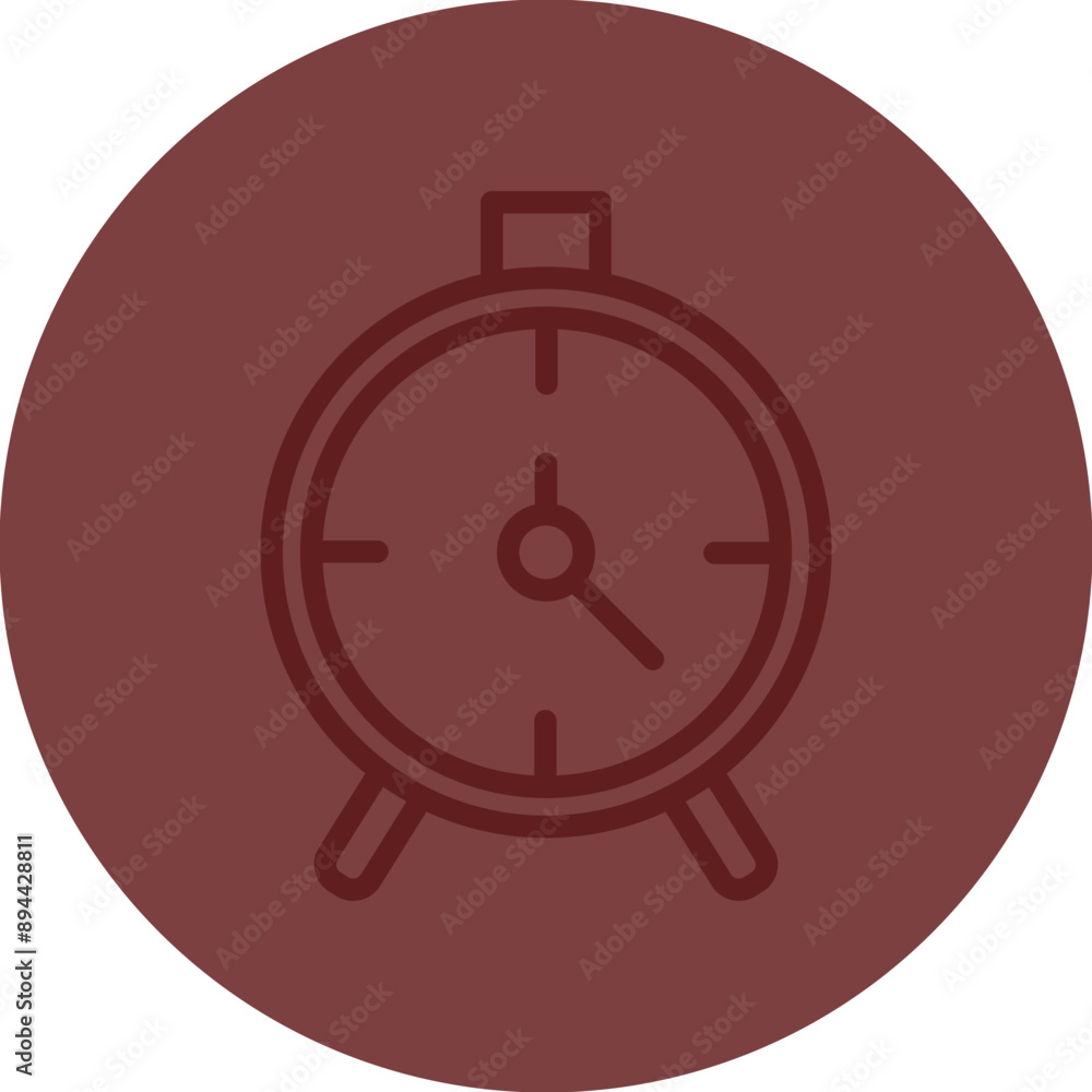 Alarm Vector Line Maroon Circle Maroon Alarm Vector Line Maroon Circle Maroon