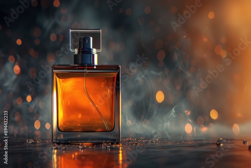 Mens perfume background. a fragrance for men