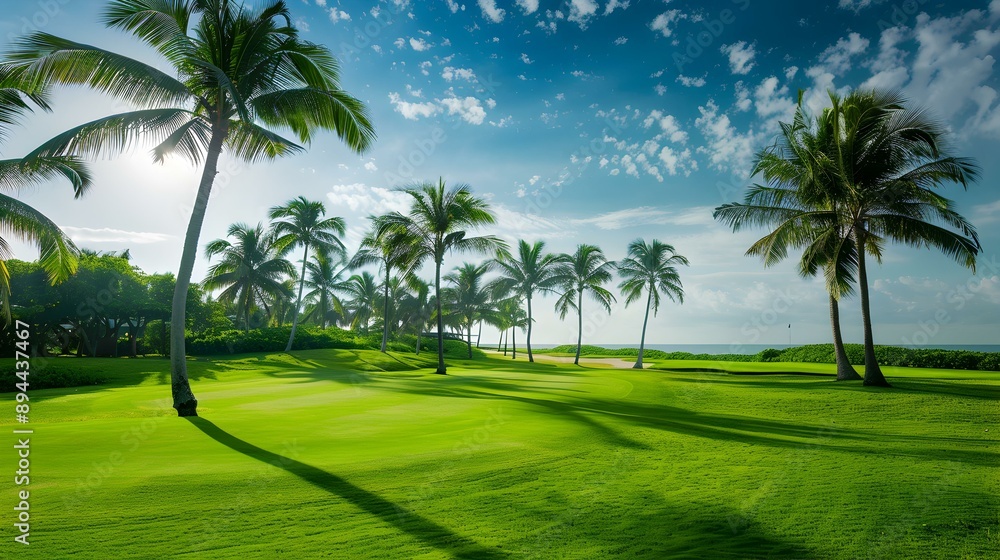 A golf course on the territory picture A golf course on the territory picture